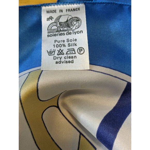 ANDRE CLAUDE CANOVA 1982 Silk Scarf European Figure Skating Champions France - Picture 5 of 7